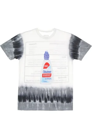 MARKET Koszulki, Mężczyzna, Wielobarwność, S, Natura Print T-shirt Tie Dye Mężczyźni