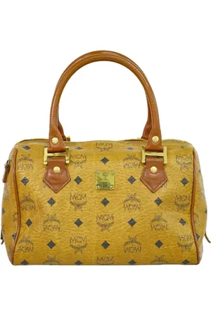 MCM Pre-owned, Kobieta, brązowy, ONE SIZE, Pre-owned Canvas handbags