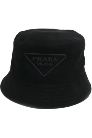 Prada Pre-owned, Mężczyzna, Czarny, ONE SIZE, Pre-owned Canvas hats
