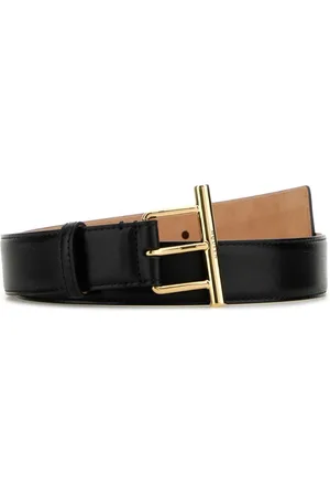 Alexander McQueen Akcesoria, Kobieta, Czarny, 85 CM, Klasyczny Czarny Pasek Skórzany
