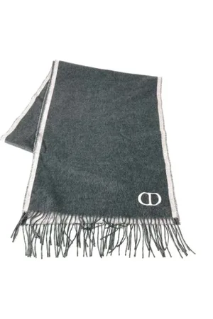 Dior Pre-owned, Kobieta, Szary, ONE SIZE, Pre-owned Silk scarves