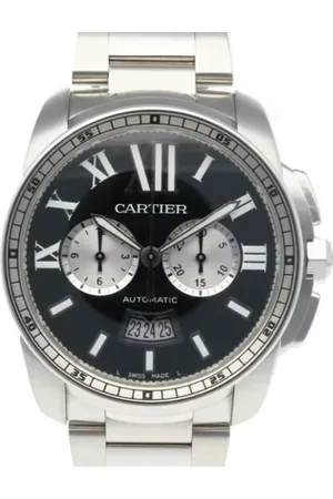 Cartier Pre-owned, Mężczyzna, Czarny, ONE SIZE, Pre-owned Stainless Steel watches