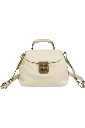 Chloé Pre-owned, Kobieta, Beżowy, ONE SIZE, Skóra, Pre-owned Skórzane torebki