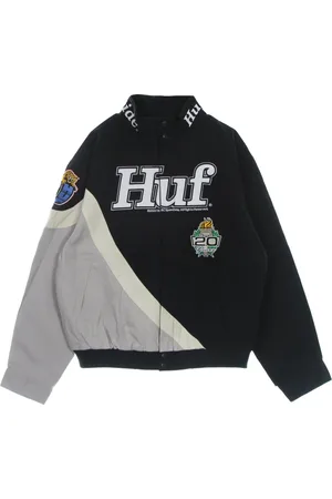 Huf Kurtki, Mężczyzna, Wielobarwność, L, Indigo Daytona Lekka Kurtka z Wysokim Kołnierzem