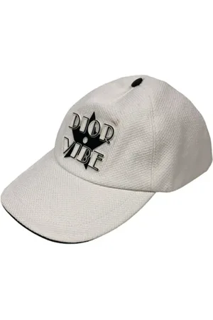 Dior Pre-owned, Kobieta, Biały, ONE SIZE, Pre-owned Cotton hats