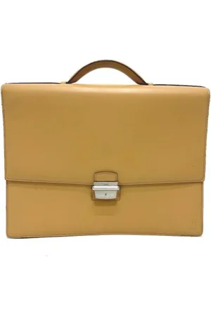 Cartier Pre-owned, Mężczyzna, Beżowy, ONE SIZE, Skóra, Pre-owned Skórzane torebki