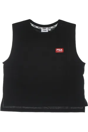 Fila Koszulki, Kobieta, Czarny, L, Czarny Beauty Cropped Boxy Tank Top
