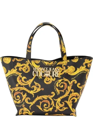 VERSACE Torebki, Kobieta, Wielobarwność, ONE SIZE, Torba z barokowym nadrukiem i odpinanym paskiem