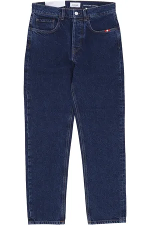 AMISH Jeansy, Mężczyzna, Niebieski, W32, Denim, Jasne Jeansy o prostym krojuyy Denim