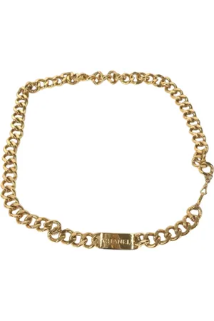 CHANEL Pre-owned, Kobieta, Żółty, ONE SIZE, Pre-owned Metal belts