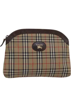 Burberry Pre-owned, Kobieta, Beżowy, ONE SIZE, Pre-owned Canvas pouches
