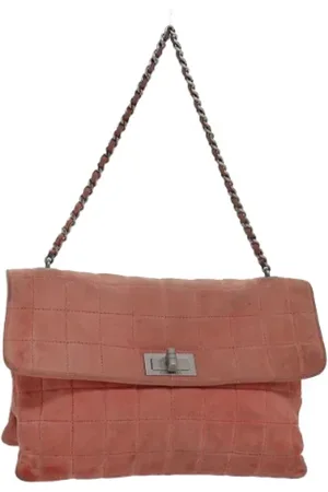 CHANEL Pre-owned, Kobieta, Pomarańczowy, ONE SIZE, Zamsz, Pre-owned Suede handbags