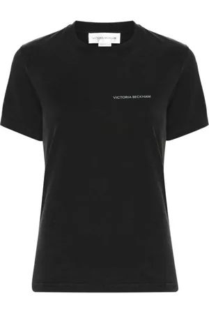 Victoria Beckham Koszulki, Kobieta, Czarny, XS, Czarne T-shirty i Pola dla kobiet