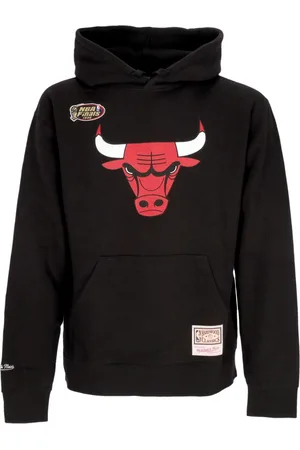 Mitchell & Ness Bluzy, Mężczyzna, Czarny, M, Chicago Bulls NBA Team Logo Hoodie