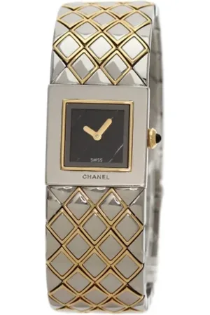 CHANEL Pre-owned, Kobieta, Czarny, ONE SIZE, Pre-owned Stainless Steel watches