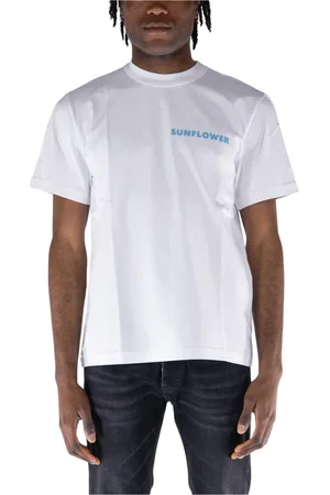 Sunflower Koszulki, Mężczyzna, Biały, M, Logo Tee Master Style T-Shirt