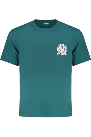 Wrangler Koszulki, Mężczyzna, Zielony, S, Krótki Rękaw Graficzny T-shirt Zielony Mężczyźni