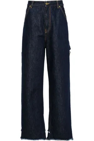 DARKPARK Jeansy, Kobieta, Niebieski, W25, Denim, Niebieskie Dżinsy Lisa O szerokich nogawkach