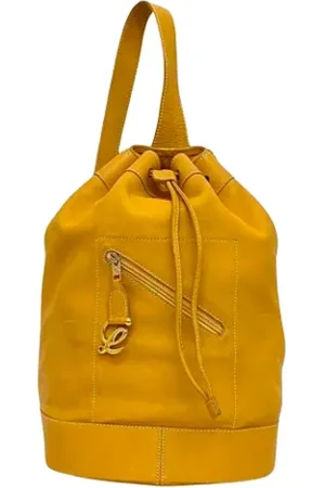 Loewe Pre-owned, Kobieta, Pomarańczowy, ONE SIZE, Skóra, Pre-owned Skórzane torebki
