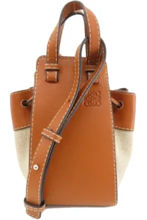 Loewe Pre-owned, Kobieta, brązowy, ONE SIZE, Pre-owned Canvas handbags