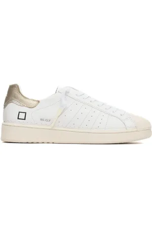 D.A.T.E. Buty, Kobieta, Biały, 38 EU, Skóra, Skórzane Sneakersy Base Calf