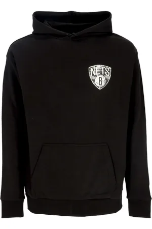 New Era Bluzy, Mężczyzna, Czarny, S, Bluza z kapturem NBA Team Logo Czarno-Biała