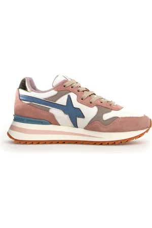 W6YZ Buty, Kobieta, Różowy, 37 EU, Bawełna, Różowe Sneakersy z Wzorem Zwierzęcym Aw 24