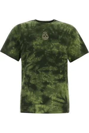Alexander McQueen Koszulki, Mężczyzna, Zielony, S, Stylowy Zielony T-shirt z bawełny