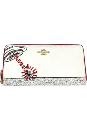 Coach Pre-owned, Kobieta, Biały, ONE SIZE, Skóra, Pre-owned skórzane portfele