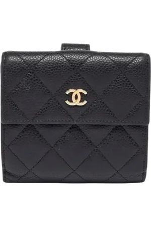CHANEL Pre-owned, Kobieta, Czarny, ONE SIZE, Pre-owned skórzane portfele