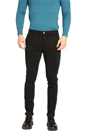 Masons Spodnie, Mężczyzna, Czarny, 2XL, Spodnie Chino Milano Style Extra Slim Fit