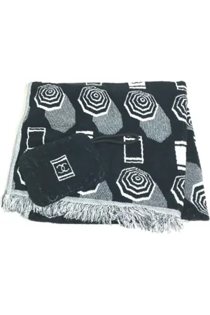 CHANEL Pre-owned, Kobieta, Czarny, ONE SIZE, Pre-owned Fabric scarves