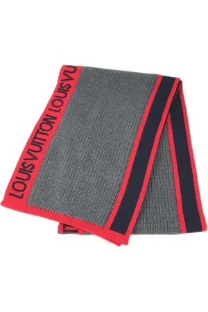 LOUIS VUITTON Pre-owned, Mężczyzna, Szary, ONE SIZE, Pre-owned Fabric scarves