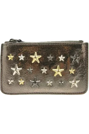 Jimmy Choo Pre-owned, Kobieta, Szary, ONE SIZE, Skóra, Pre-owned skórzane portfele