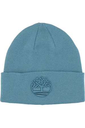 Timberland Akcesoria, Mężczyzna, Niebieski, ONE SIZE, Niebieski 3D Haft Beanie Czapka