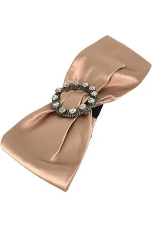 Miu Miu Pre-owned, Kobieta, Różowy, ONE SIZE, Pre-owned Leather hair-accessories