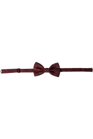 Dolce & Gabbana Akcesoria, Mężczyzna, Czerwony, ONE SIZE, Czerwony Jedwabny Kwiatowy Regulowany Krawat Męski