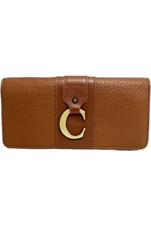 Chloé Pre-owned, Kobieta, brązowy, ONE SIZE, Pre-owned skórzane portfele