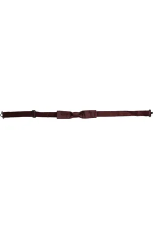 Dolce & Gabbana Akcesoria, Mężczyzna, brązowy, ONE SIZE, Maroon Kwiatowy Regulowany Szyja Męski Mucha