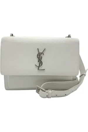Saint Laurent Pre-owned, Kobieta, Biały, ONE SIZE, Skóra, Pre-owned skórzane torby na ramię