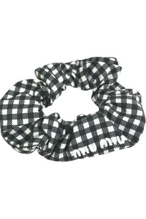 Miu Miu Pre-owned, Kobieta, Czarny, ONE SIZE, Nylon, Pre-owned Nylon hair-accessories
