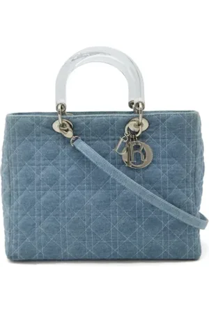 Dior Pre-owned, Kobieta, Niebieski, ONE SIZE, Denim, Pre-owned Denim handbags