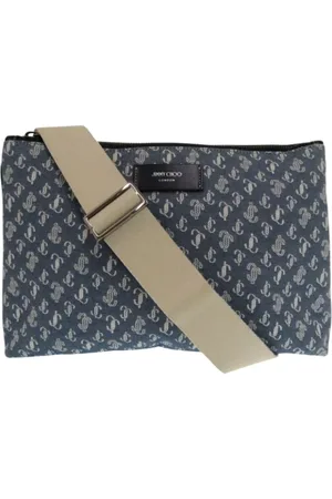 Jimmy Choo Pre-owned, Kobieta, Niebieski, ONE SIZE, Pre-owned Canvas shoulder-bags