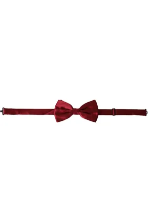 Dolce & Gabbana Akcesoria, Mężczyzna, Czerwony, ONE SIZE, Czerwony Jedwabny Regulowany Krawat Męski
