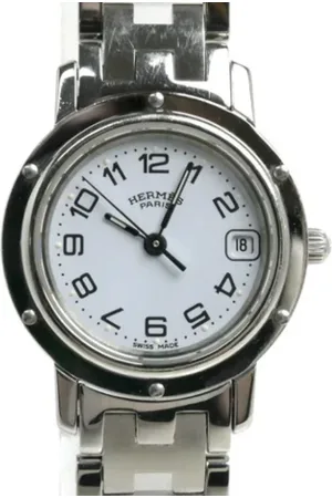 Hermès Pre-owned, Kobieta, Biały, ONE SIZE, Pre-owned Stainless Steel watches
