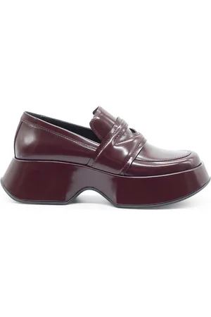 vic matiè Buty, Kobieta, Czerwony, 36 EU, Mokasyn Mini Yoko w ciemnoczerwonym z szczotkowanej skóry cielęcej