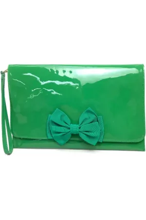 VALENTINO Pre-owned, Kobieta, Zielony, ONE SIZE, Pre-owned Leather clutches