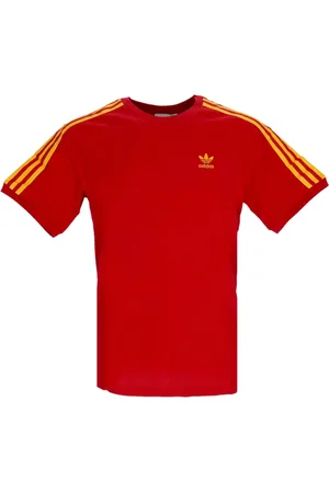 adidas Koszulki, Mężczyzna, Czerwony, M, Nation Tee Czerwony Złoto Power