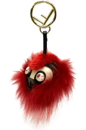 Fendi Pre-owned, Kobieta, Czerwony, ONE SIZE, Pre-owned Fabric key-holders