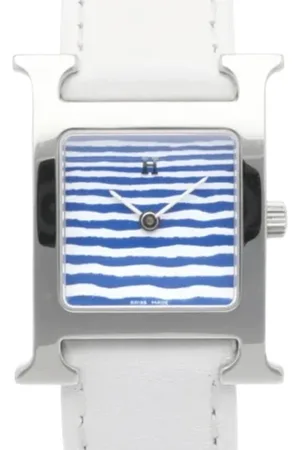 Hermès Pre-owned, Kobieta, Niebieski, ONE SIZE, Pre-owned Stainless Steel watches
